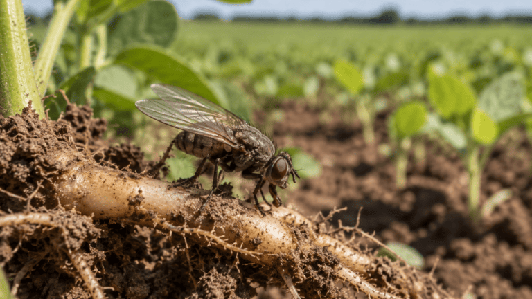 Mosca-da-raiz: sintomas, danos e estratégias de manejo na soja
